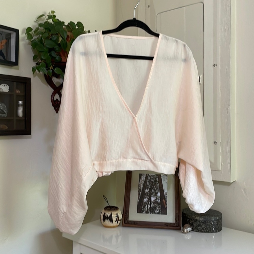 Free People Midnight Vibes Top in Ivory XS